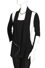 JACKET CAPRICE - black white