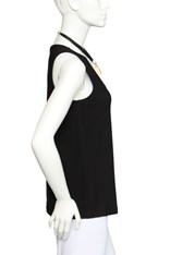 CAMI V NECK KYIV - black