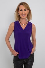 CAMI V NECK KYIV - blk iris