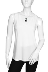 CAMI V NECK KYIV - white