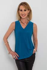 CAMI V NECK KYIV - teal
