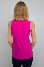 CAMI V NECK KYIV - fuchsia