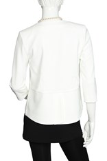 JACKET VENICE CREPE - ivory crepe