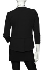JACKET VENICE CREPE - black crepe