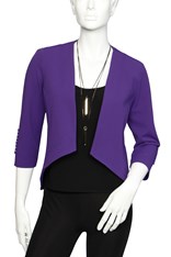 JACKET VENICE CREPE - amethyst crepe