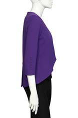 JACKET VENICE CREPE - amethyst crepe