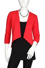 JACKET VENICE CREPE - flame