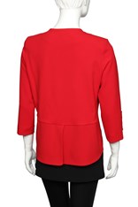 JACKET VENICE CREPE - red crepe