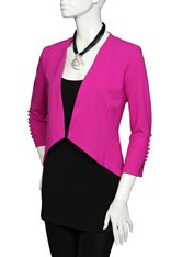 JACKET VENICE CREPE - fuchsia crepe