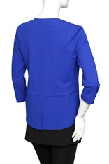 JACKET VENICE CREPE - cobalt crepe