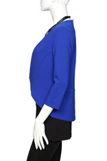 JACKET VENICE CREPE - cobalt crepe