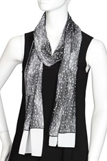SCARF EURO - black smoke