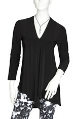 TUNIC GINA SASSY LONG SLEEVE - black