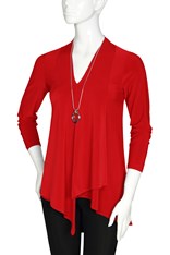 TUNIC GINA SASSY LONG SLEEVE - red