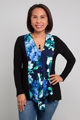 TUNIC GINA SASSY LONG SLEEVE - blue floral