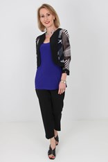 JACKET TANSY - black lightning