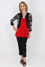 JACKET TANSY - black lightning