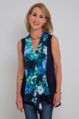 TUNIC GINA - blue floral