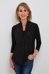 TOP LUCY 3/4 SLEEVE TWIST