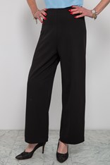 PANTS GEORGIE CREPE WIDE LEG - black