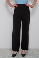 PANTS GEORGIE CREPE WIDE LEG - black