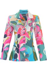 JACKET 5 BUTTON IRENE 24679 - pink floral