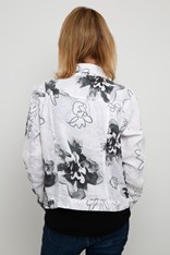 JACKET BOMBER LINEN 24776 - black cloud