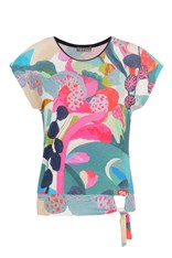 TOP CREW NECK IRENE 24670 - pink floral