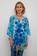 KAFTAN CUMMINGS 24801 - blue abstract