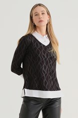 TOP SHIRT TIMELESS - black