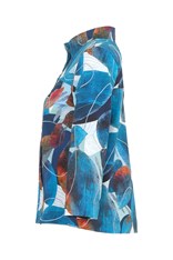JACKET 4 BUTTON DIANE - blue abstract