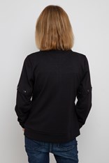 JACKET QUILTED TWIST - black