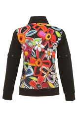 JACKET ZIP VIGO - black floral