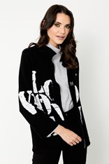 JACKET LOVE - black silver