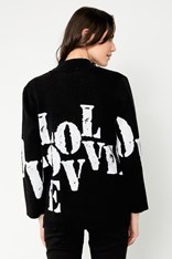 JACKET LOVE - black silver