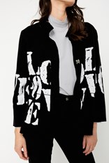 JACKET LOVE - black silver