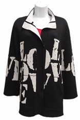 JACKET LOVE - black silver
