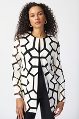 JACKET LASER-CUT LEATHERETTE 241905 - vanilla