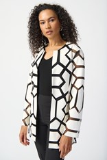 JACKET LASER-CUT LEATHERETTE 241905 - vanilla