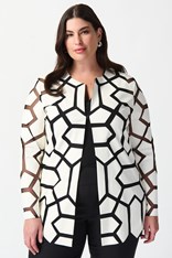 JACKET LASER-CUT LEATHERETTE 241905 - vanilla