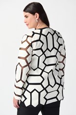JACKET LASER-CUT LEATHERETTE 241905 - vanilla