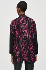 TUNIC JACQUARD COWL NECK 243247 - black pink