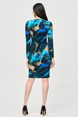 DRESS WRAP KAYLA 243072 - blue abstract