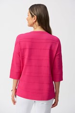 TOP V NECK SWEATER SHAWNE 251923 - geranium
