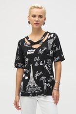 TOP X-OVER BONJOUR 252074 - black