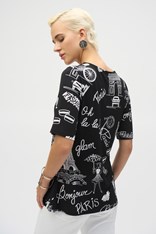 TOP X-OVER BONJOUR 252074 - black