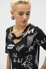 TOP X-OVER BONJOUR 252074 - black