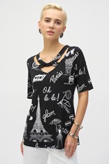TOP X-OVER BONJOUR 252074 - black