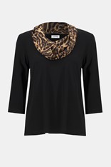 TOP COWL NECK AREEBA 253222 - animal