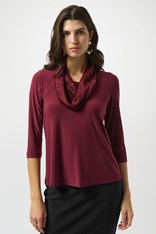 TOP COWL NECK PATRICIA 253211 - merlot